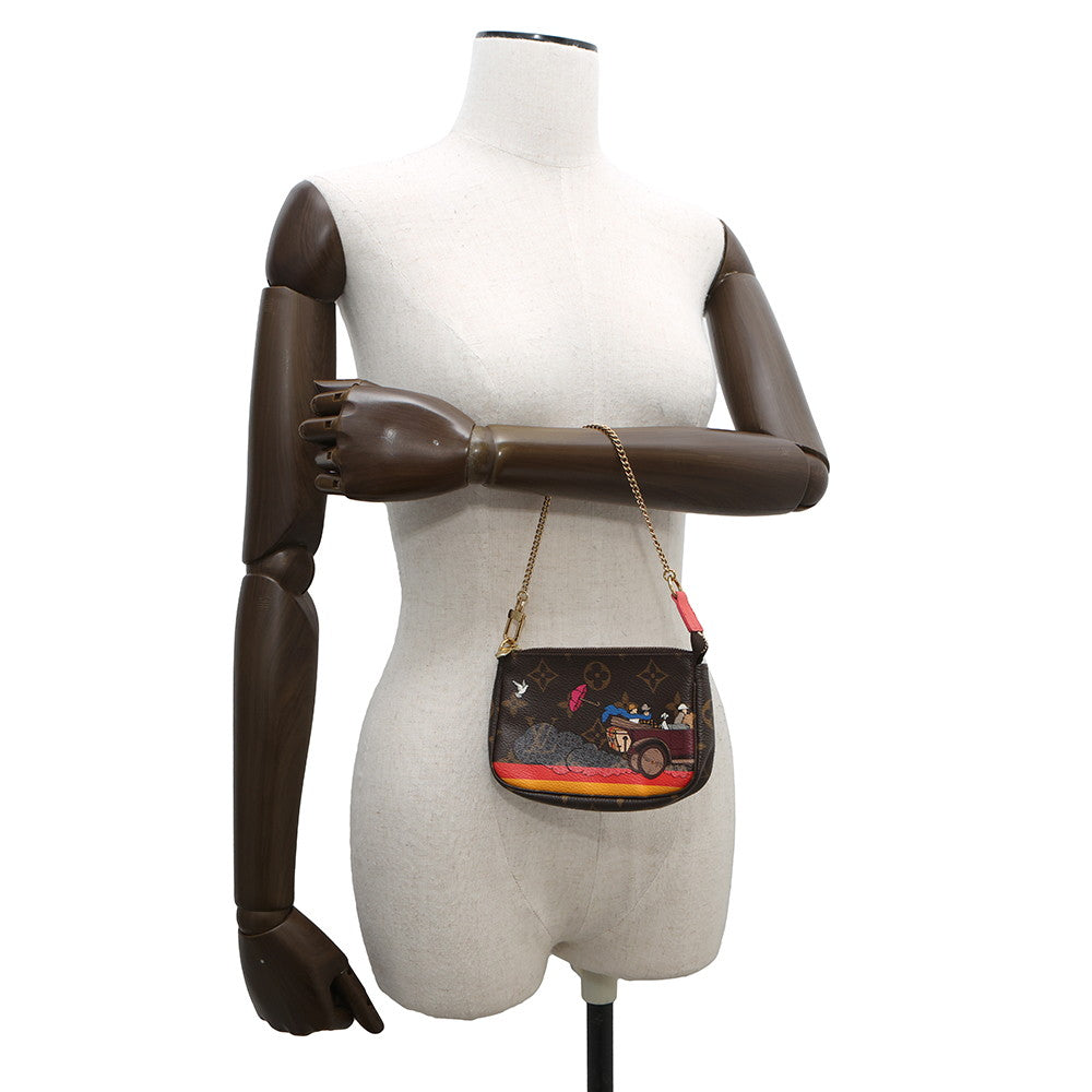 LOUIS VUITTON Mini Pochette Accessoires BrownM41655 Monogram