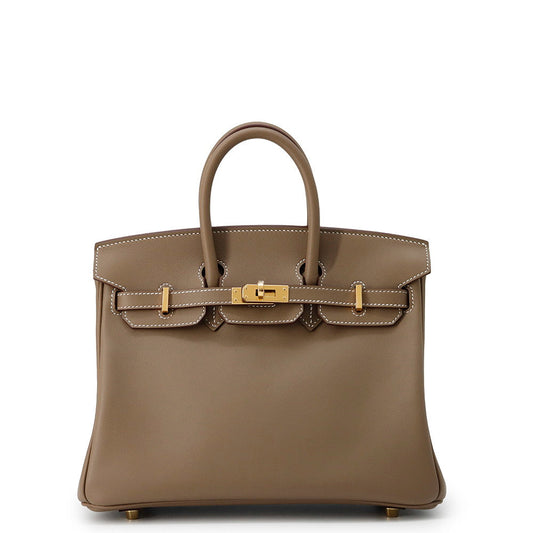 HERMES Birkin Etoupe Swift Leather Size 25