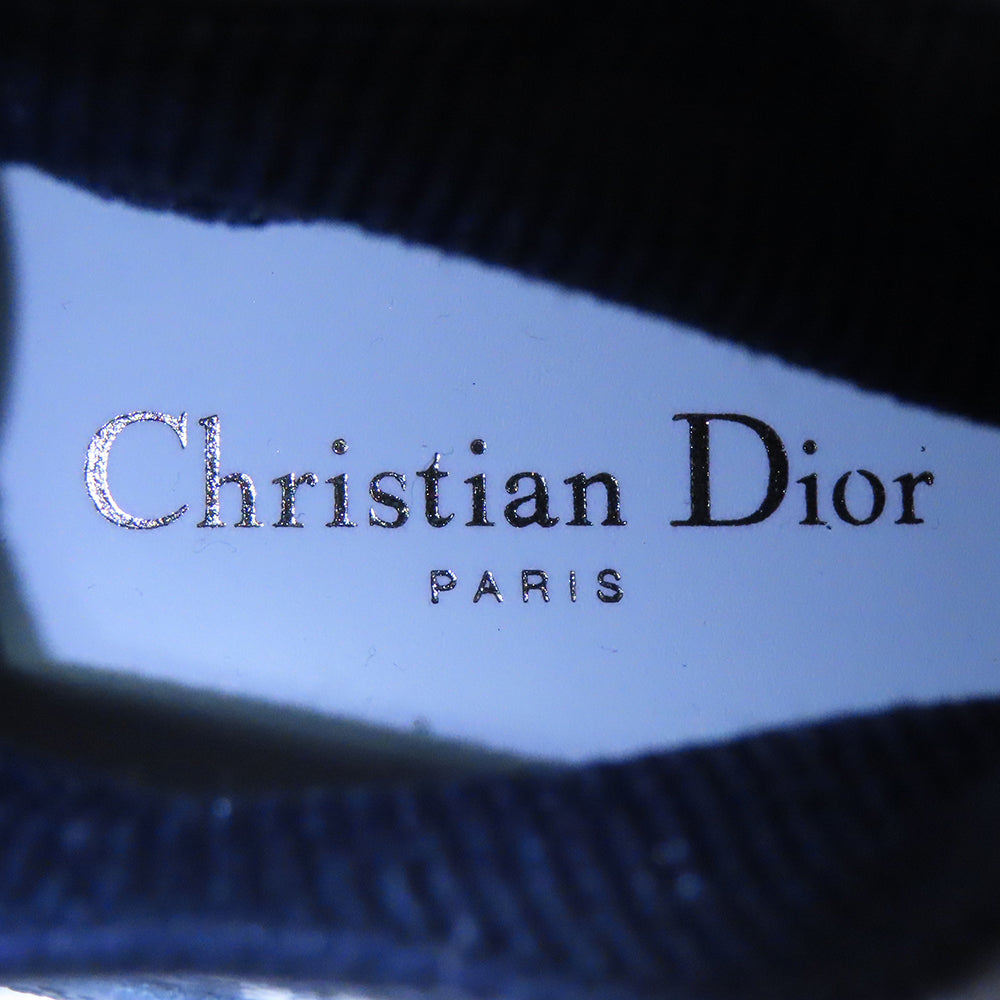 Dior WALK'N'DIOR Technical Knit Socks Sneakers Oblique NavyKCK233OPK75B365 Fabric Leather Size 36 1/2