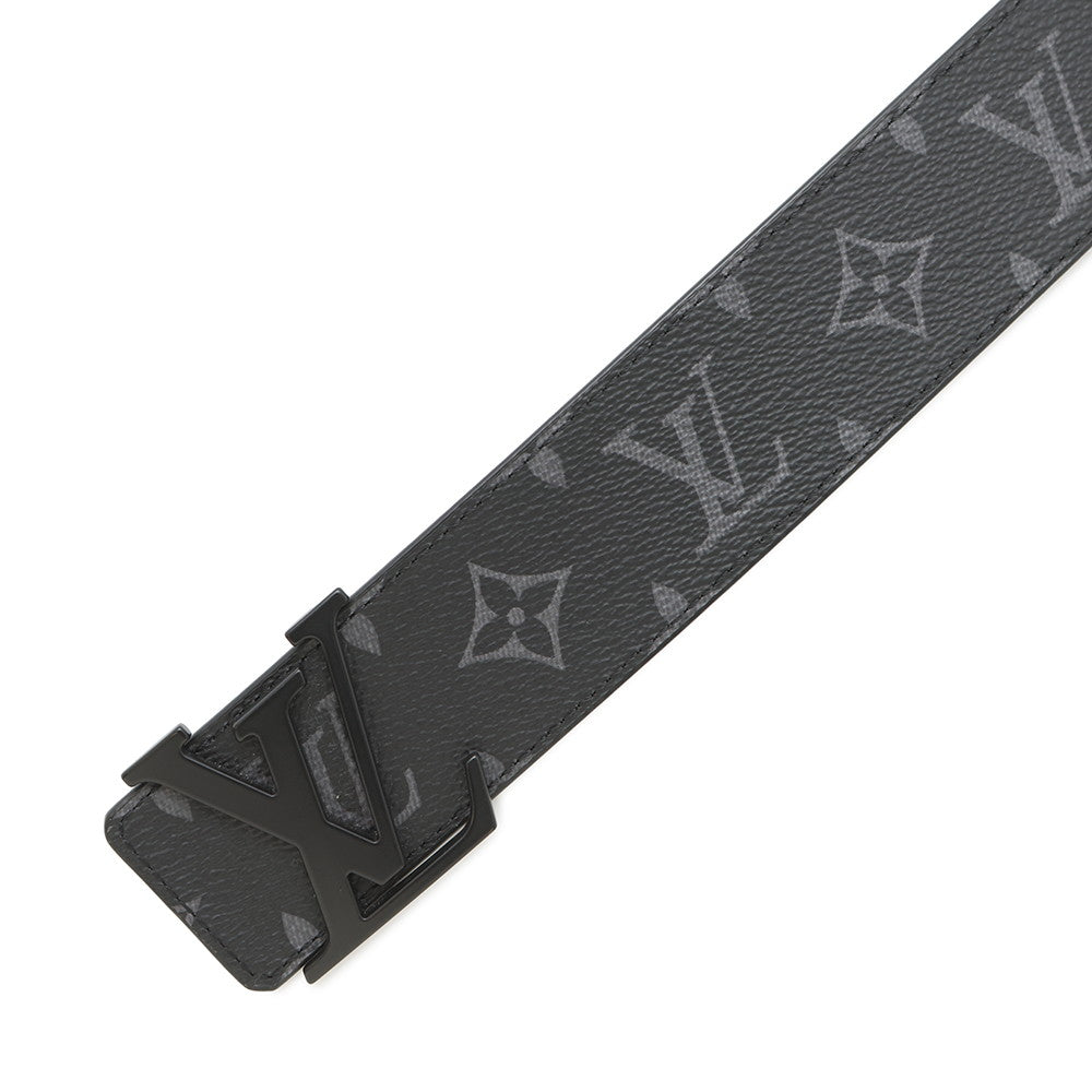 LOUIS VUITTON Belt・LVInitial Size 85/34 NoirM0449 Monogram Eclipse