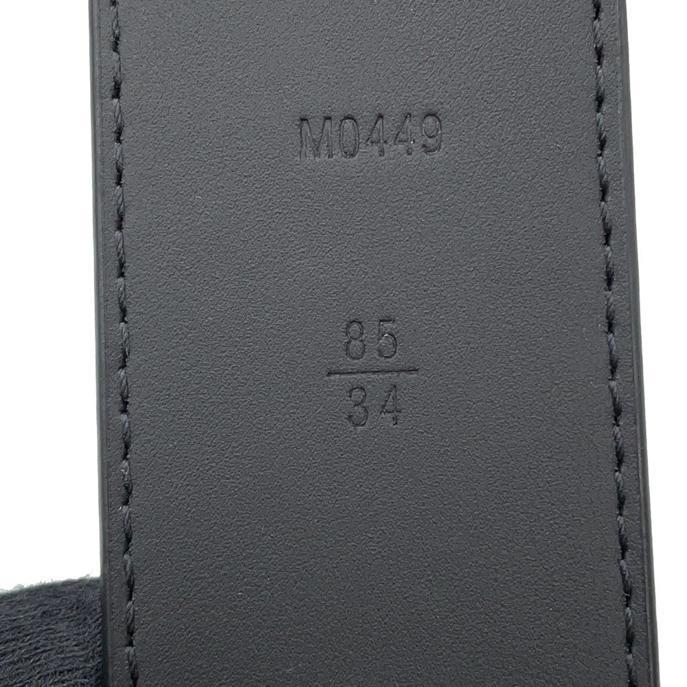 LOUIS VUITTON Belt・LVInitial Size 85/34 NoirM0449 Monogram Eclipse
