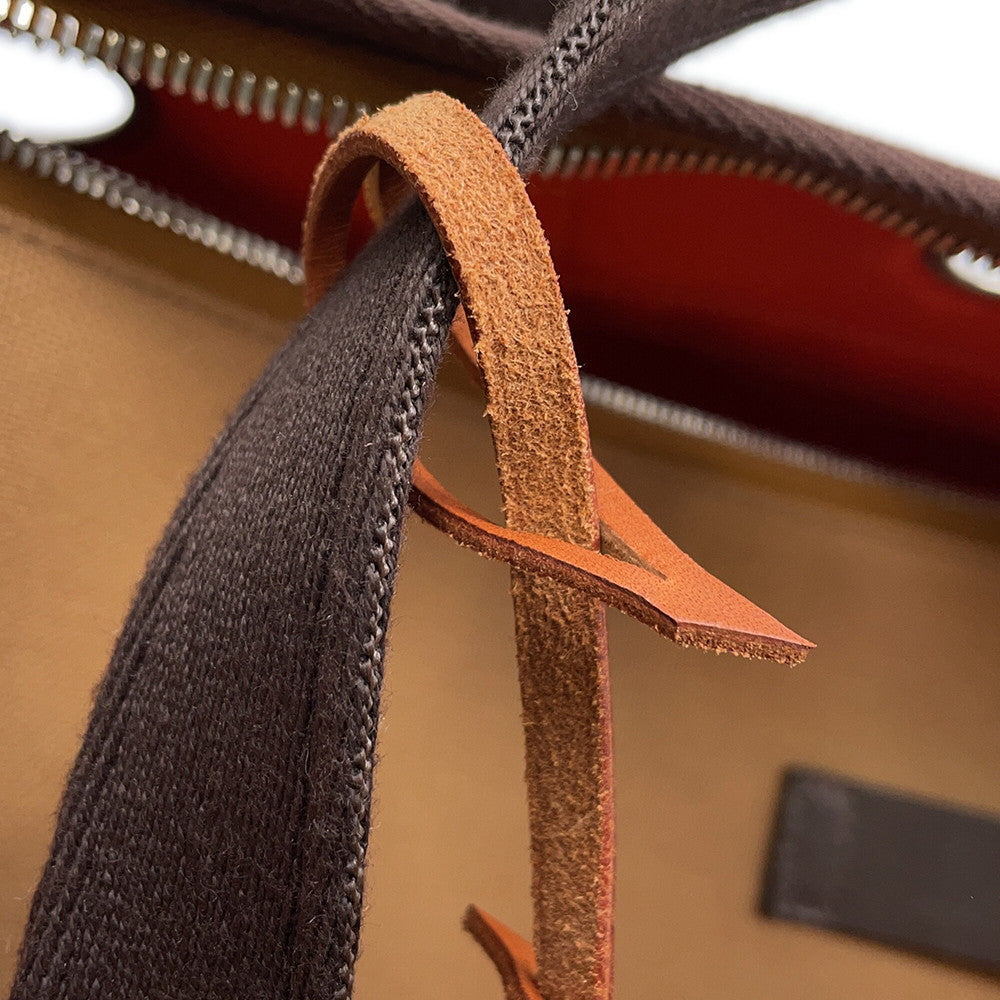 HERMES Dog Carrier Bag Feu Toile H