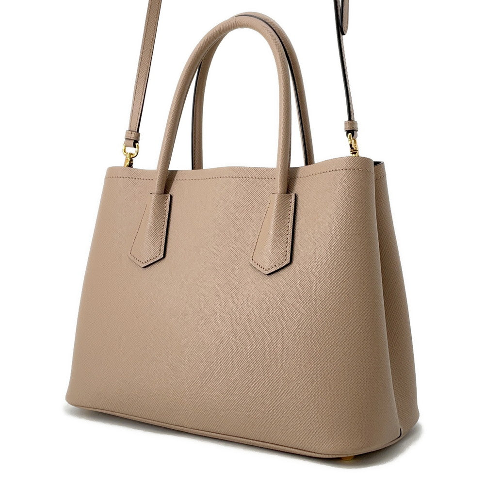 PRADA Doble Small Bag Beige1BG887 Leather