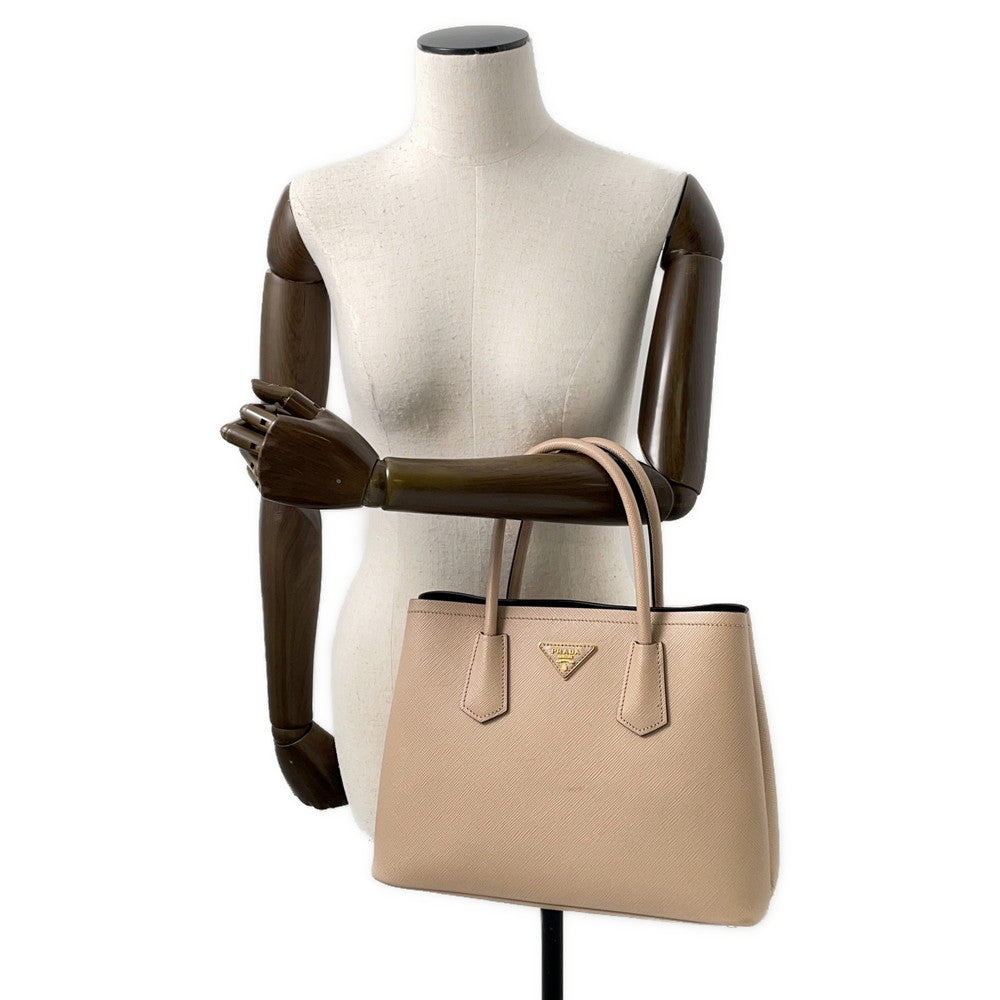 PRADA Doble Small Bag Beige1BG887 Leather
