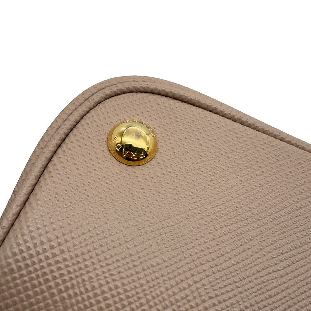 PRADA Doble Small Bag Beige1BG887 Leather