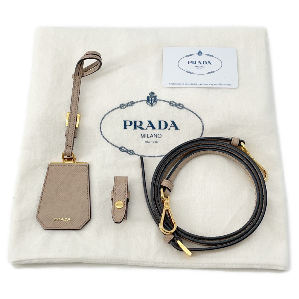PRADA Doble Small Bag Beige1BG887 Leather