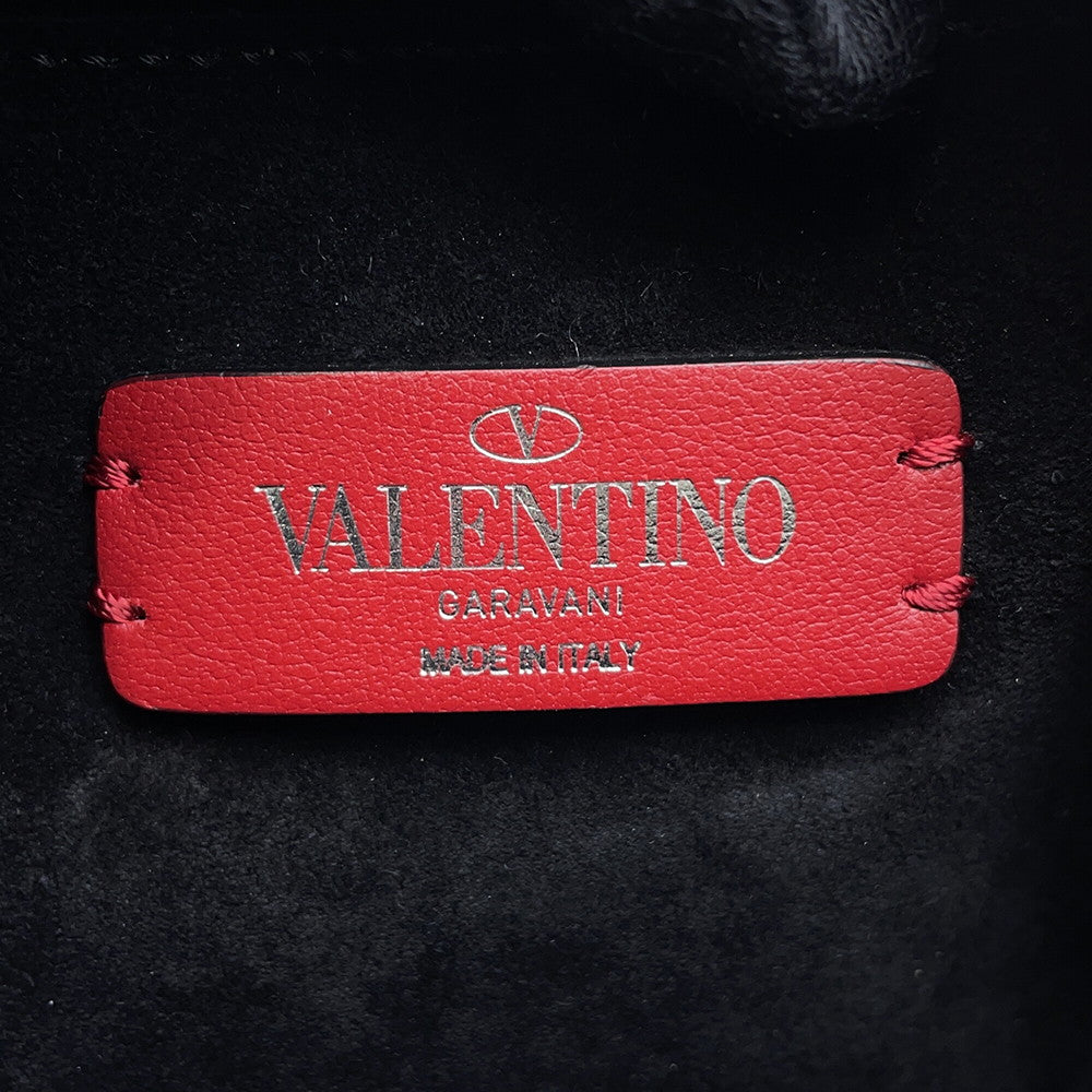 Valentino Garavani VLTN Shoulder Bag Silver Leather