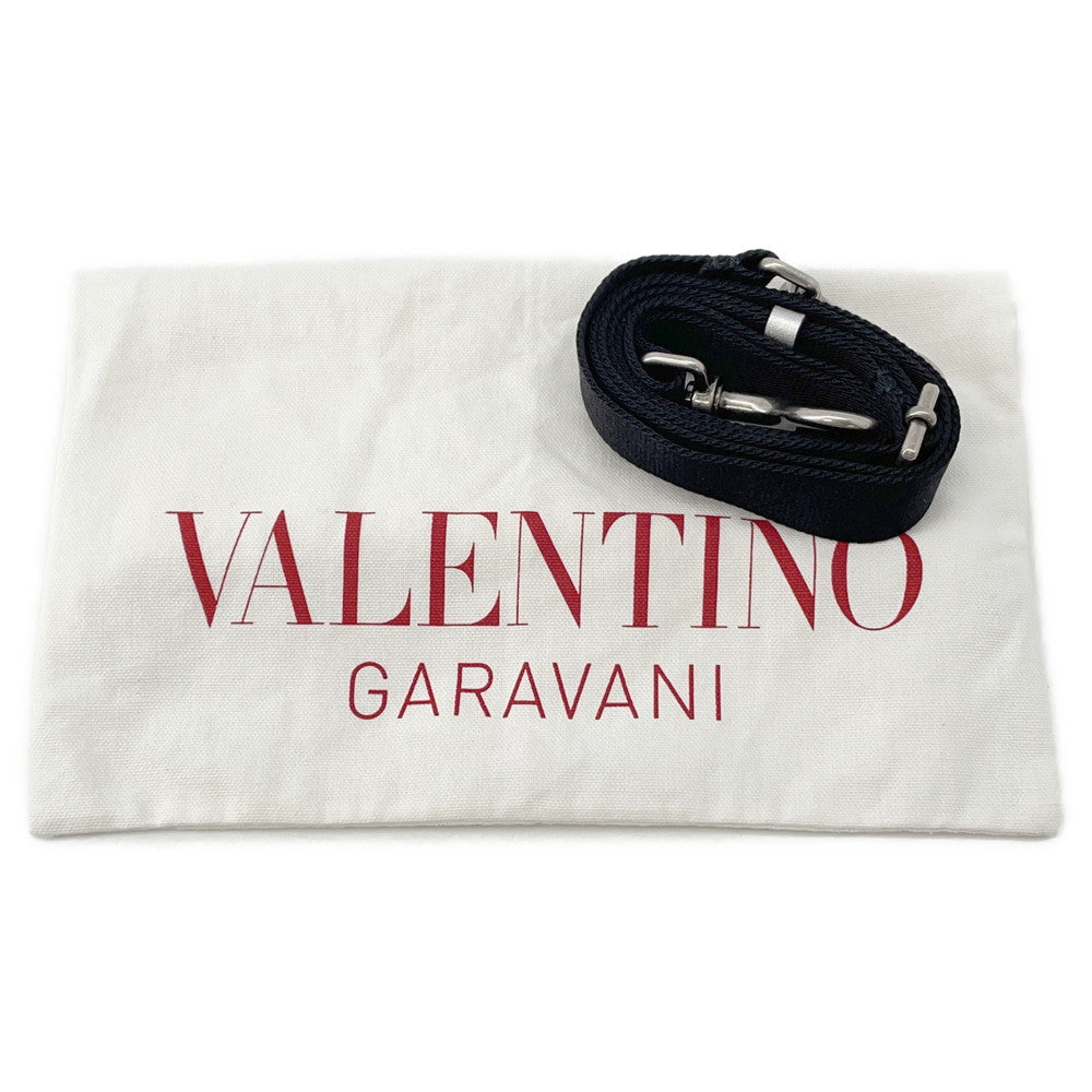 Valentino Garavani VLTN Shoulder Bag Silver Leather