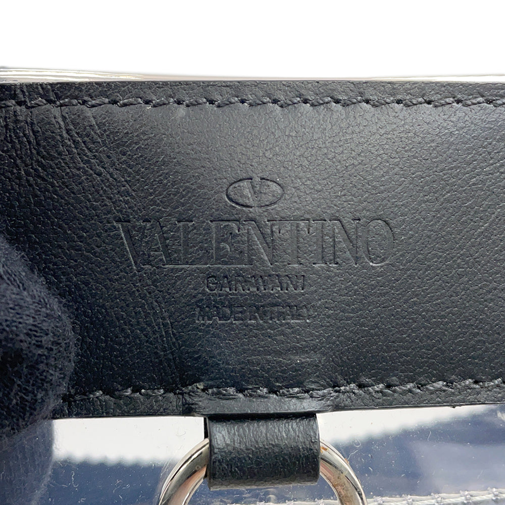 Valentino Garavani Plastics tote Transparent/Black Plastics Leather
