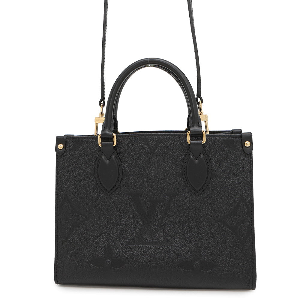 LOUIS VUITTON Onthego NoirM45653 Monogram Empreinte Leather Size PM