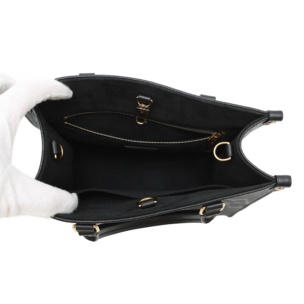 LOUIS VUITTON Onthego NoirM45653 Monogram Empreinte Leather Size PM