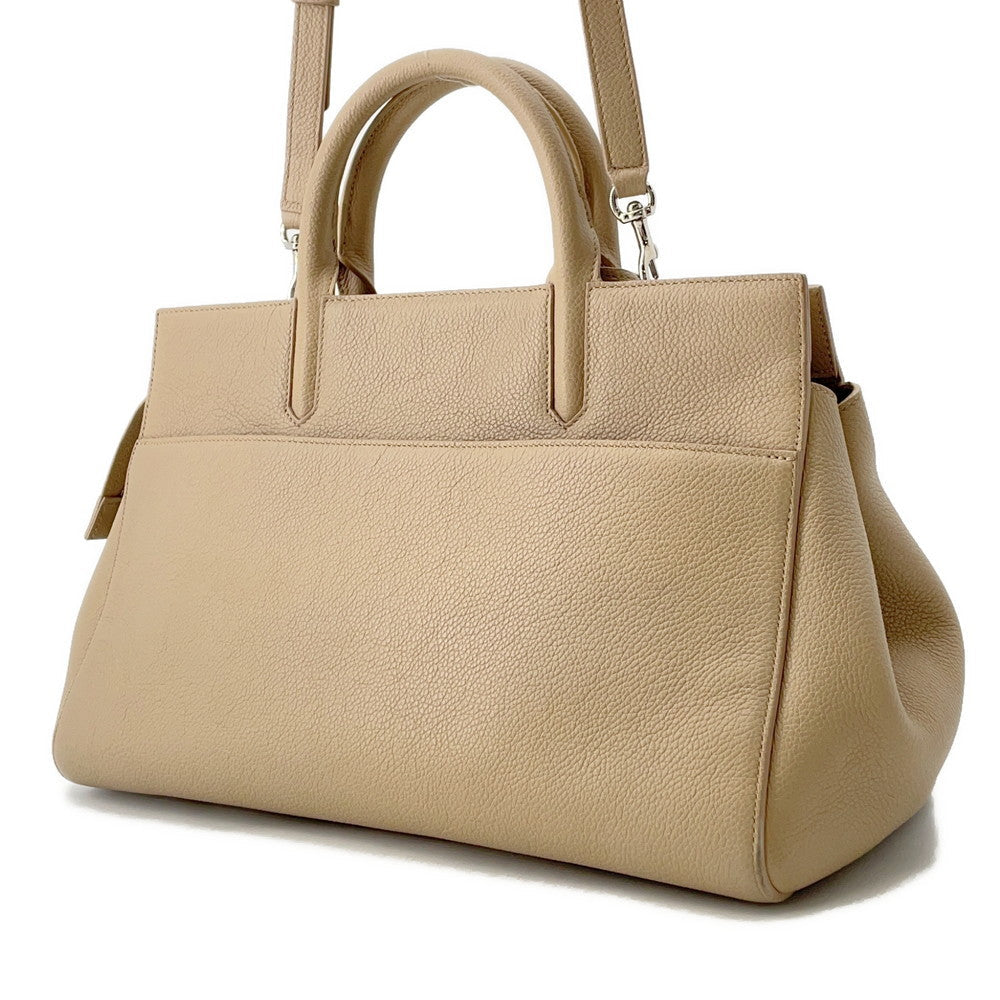 SAINT LAURENT PARIS Gaba Rive Gorge Beige400413 Leather