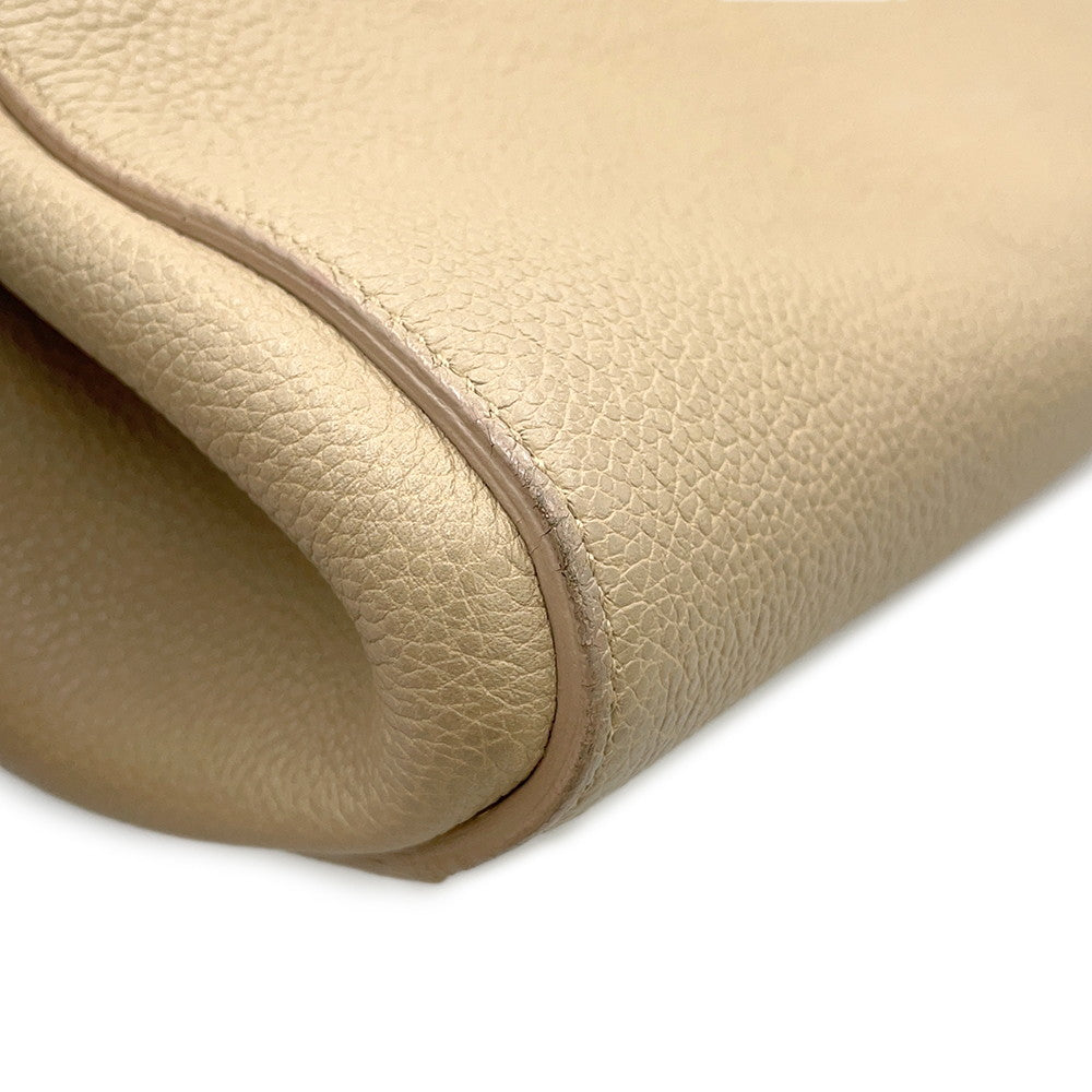 SAINT LAURENT PARIS Gaba Rive Gorge Beige400413 Leather