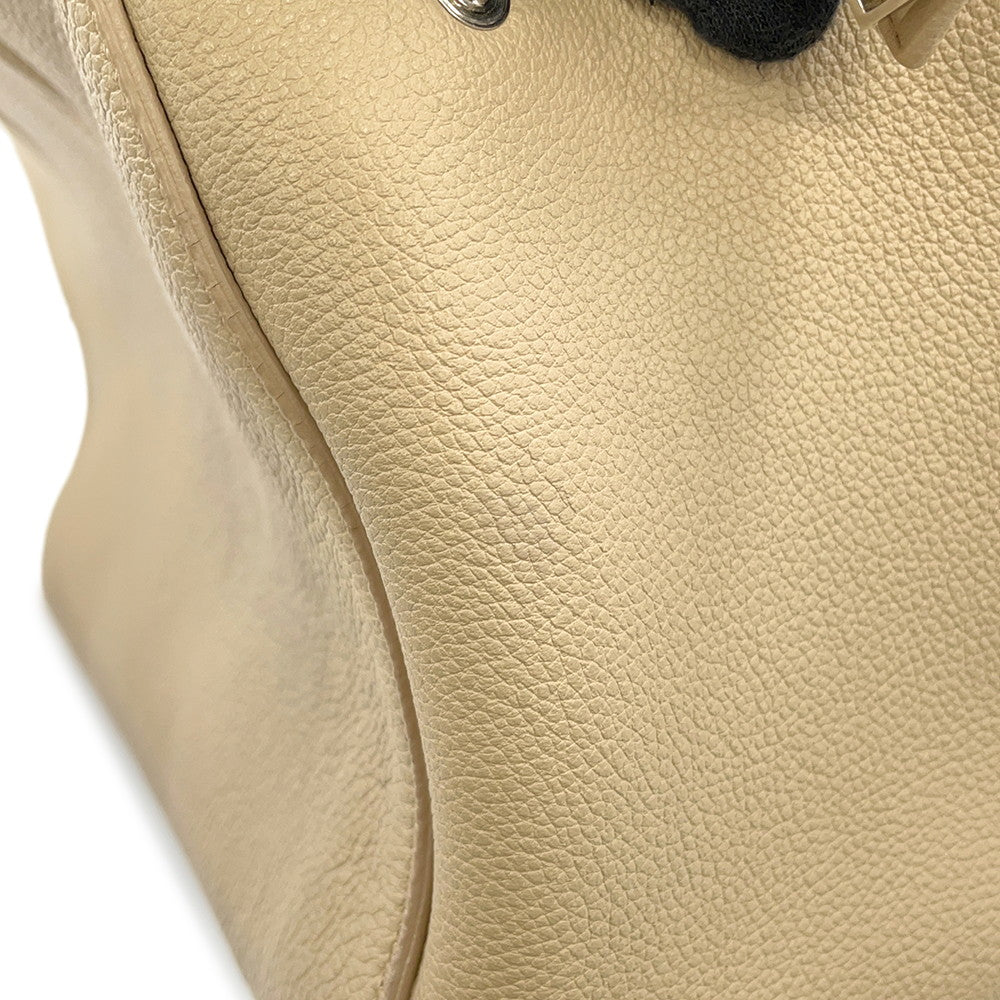 SAINT LAURENT PARIS Gaba Rive Gorge Beige400413 Leather