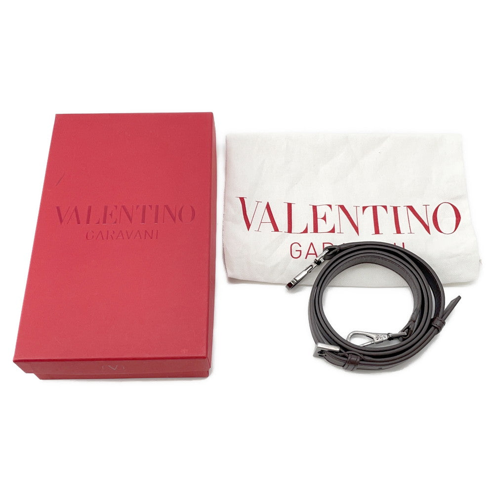 Valentino Garavani Toile Iconograph 2WAYBag Beige/Dark Brown/Black Fabric Leather