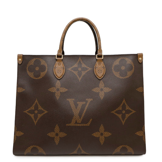LOUIS VUITTON Onthego RedM45320 Monogram Monogram Reverse Canvas Monogram Giant Size GM