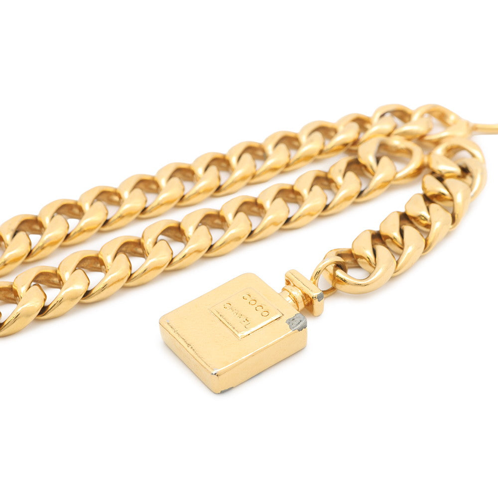 CHANEL Perfume Motif ChainBelt Gold Metal