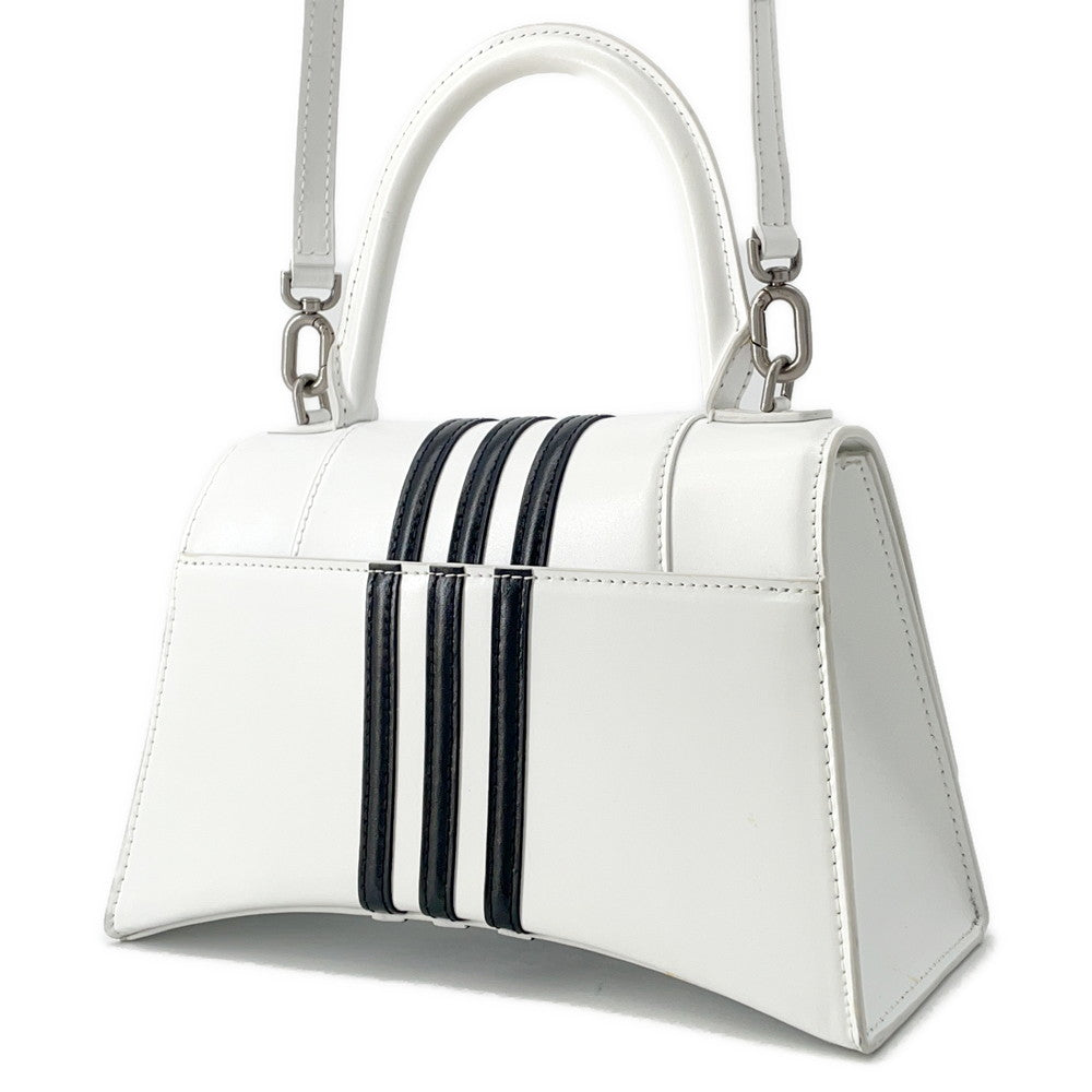 BALENCIAGA Adidas collaboration Hourglass White593546 Leather Size S