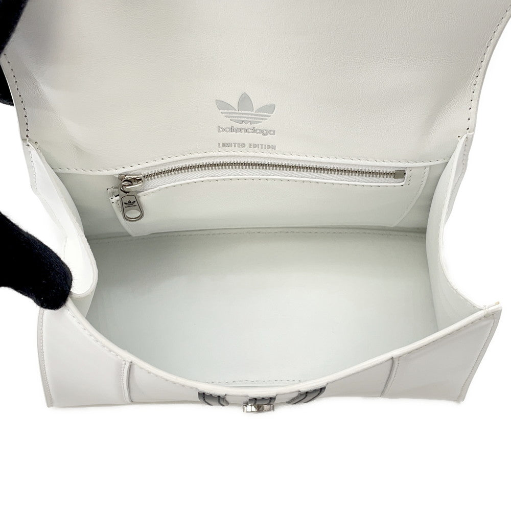 BALENCIAGA Adidas collaboration Hourglass White593546 Leather Size S