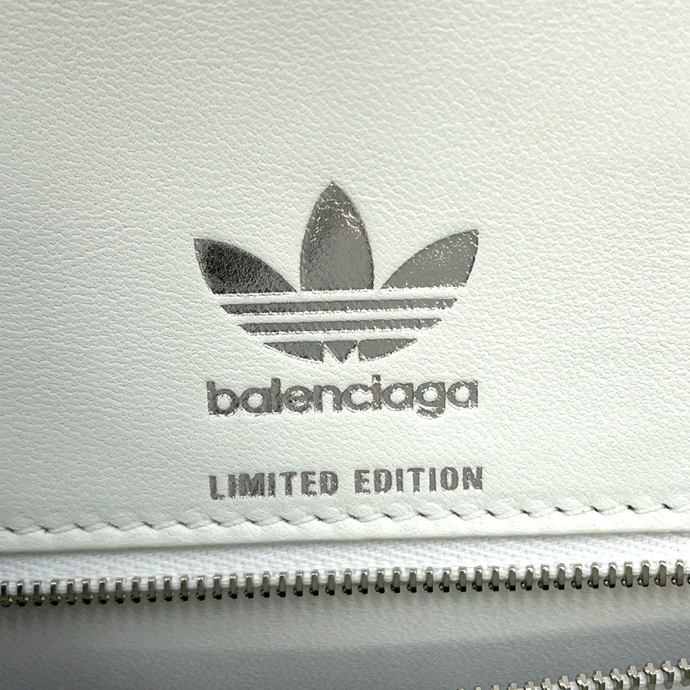 BALENCIAGA Adidas collaboration Hourglass White593546 Leather Size S