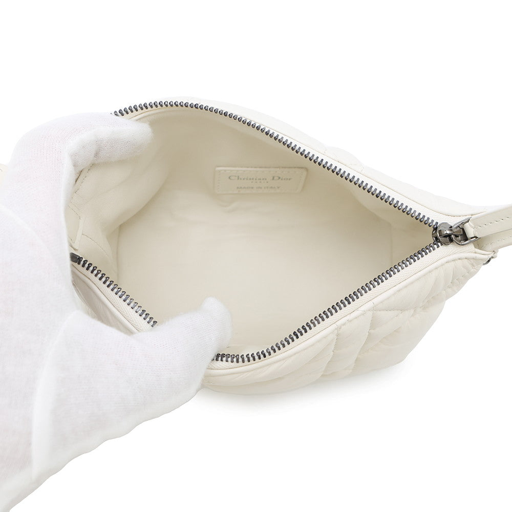 Dior nomad pouch White Leather Size Small