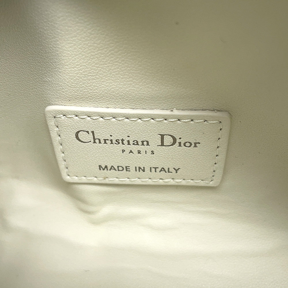 Dior nomad pouch White Leather Size Small