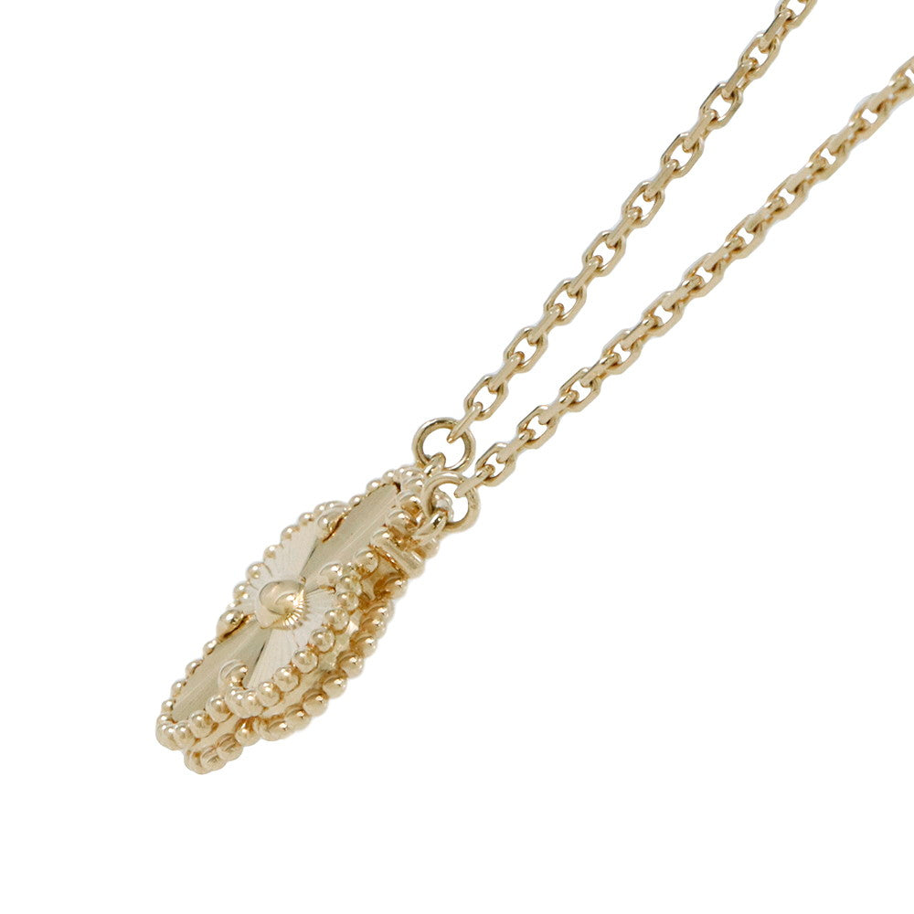 Van Cleef & Arpels Vintage Alhambra Necklace GuillochéVCARP4KL00 18K Yellow Gold