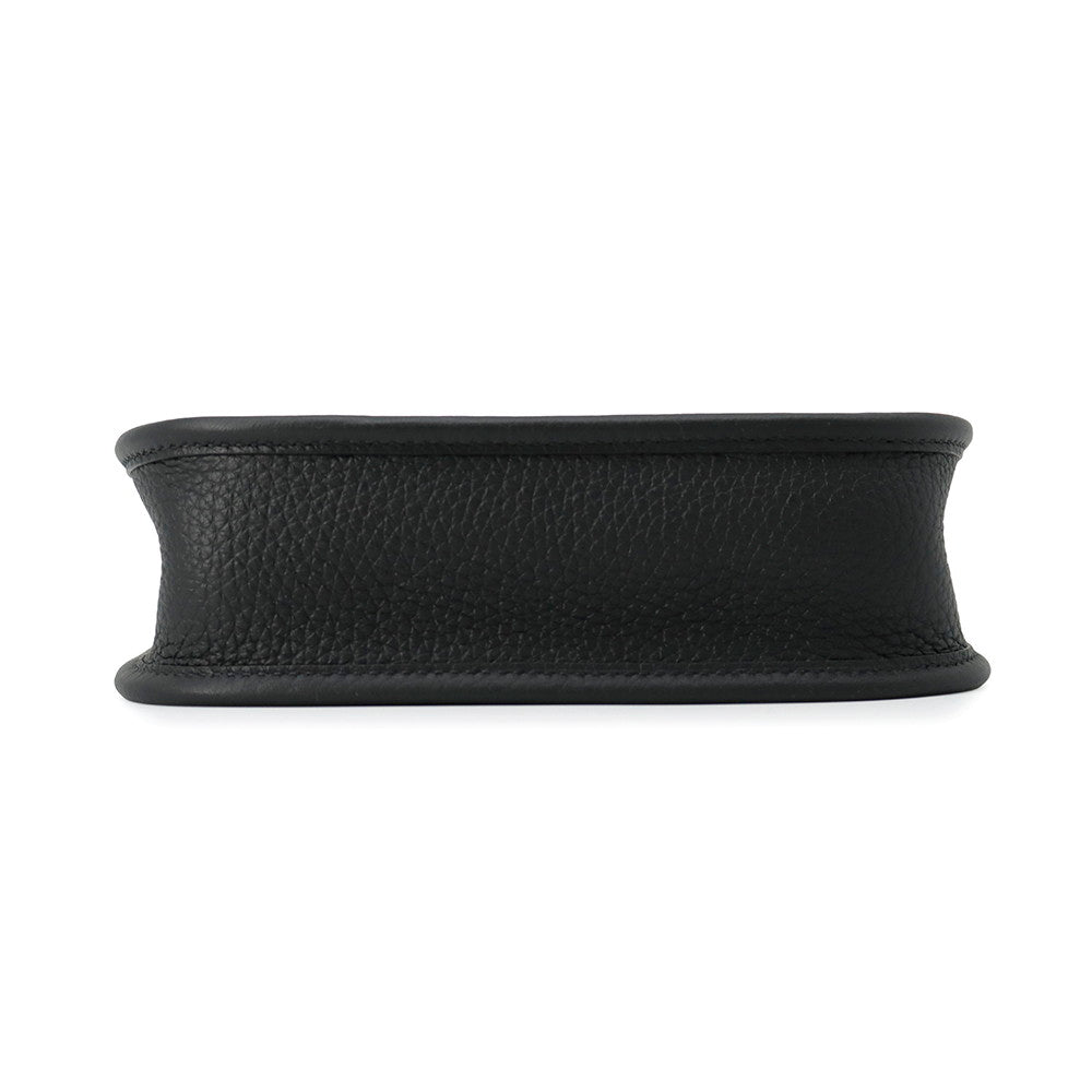 HERMES Evelyne Amazon Sangle Long Black/Gray Taurillon Clemence Size TPM