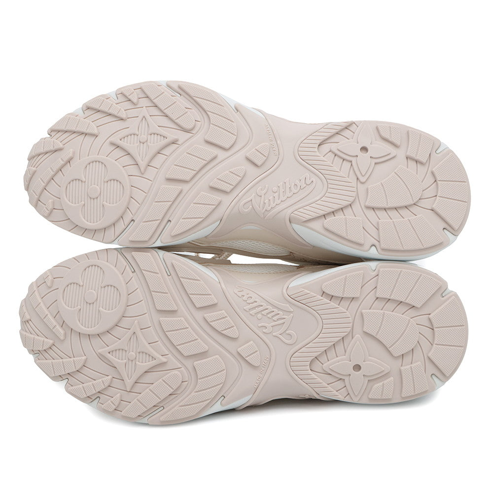 LOUIS VUITTON LV Olympia Sneakers DuneBeige1AHOL3 Patent Leather Monogram Size 37