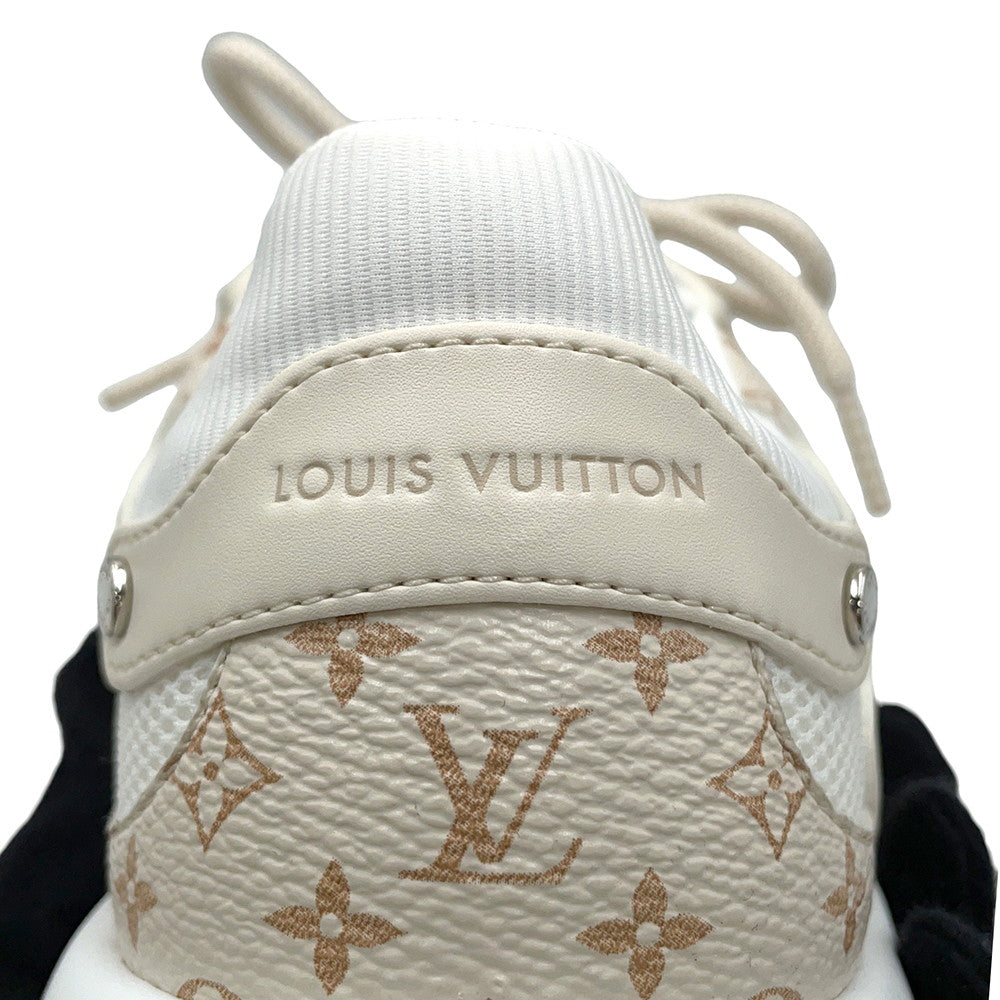 LOUIS VUITTON LV Olympia Sneakers DuneBeige1AHOL3 Patent Leather Monogram Size 37