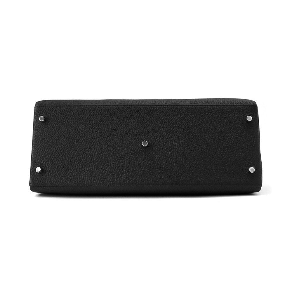 HERMES Kelly Maxi Inside Black Togo Leather Size 42