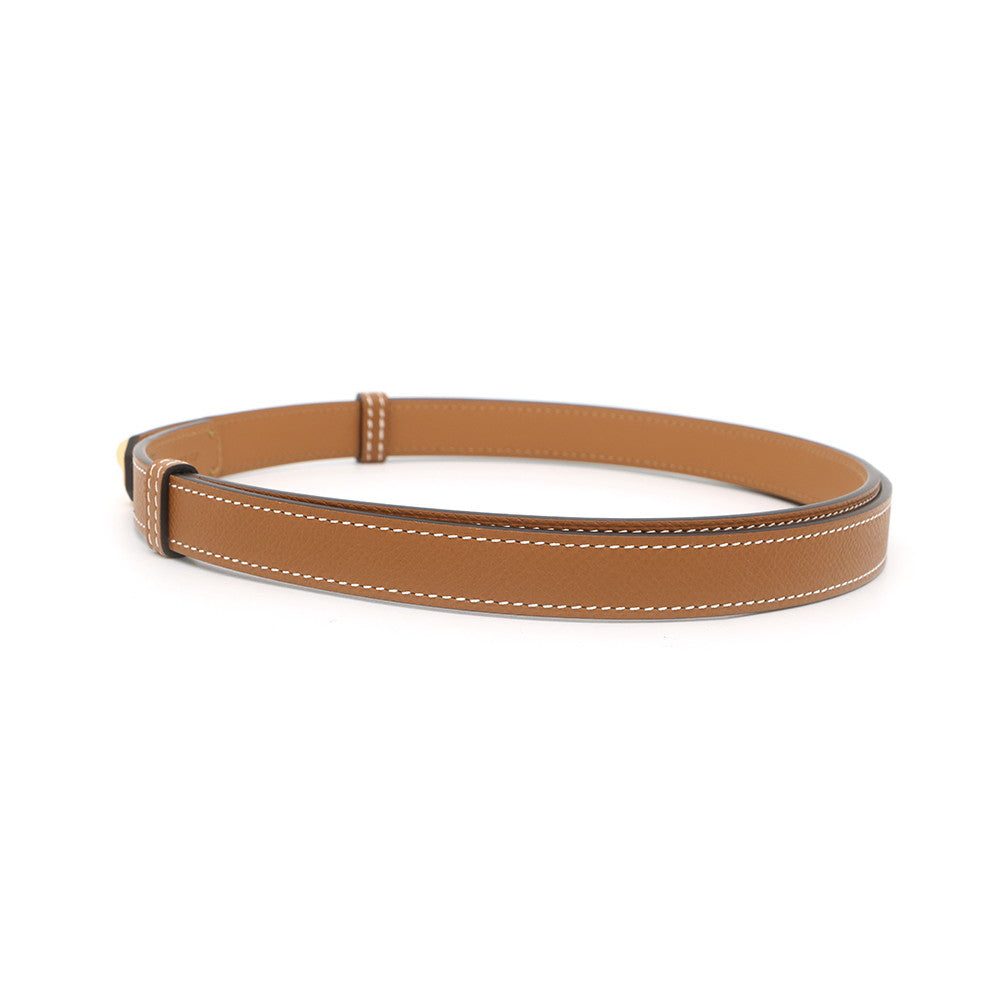 HERMES Kelly belt Size 18 Gold Epsom