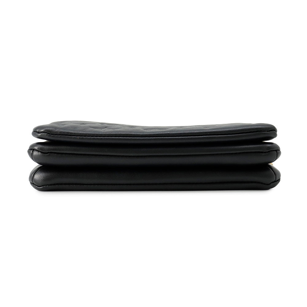 LOUIS VUITTON PochetteCoussin NoirM80742 Lamb Leather Monogram・Pattern