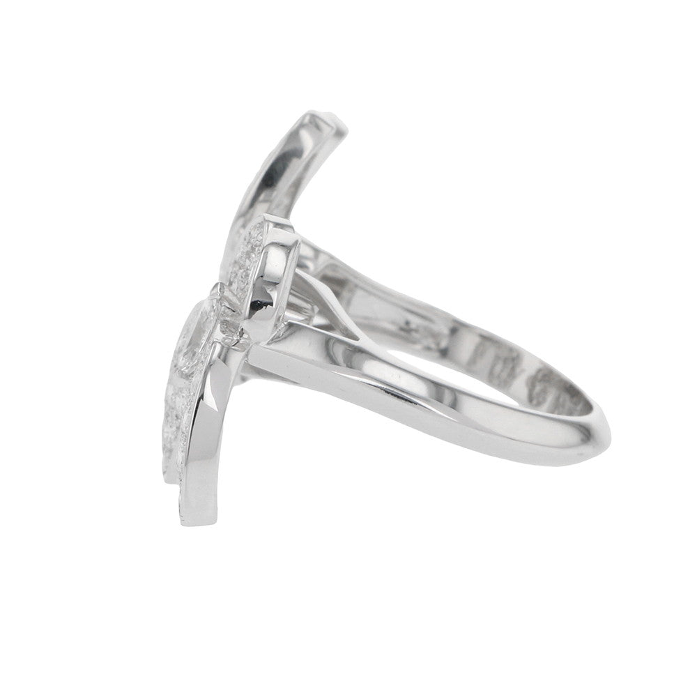 Van Cleef & Arpels De Papillon Entree Les Doors Ring Size 50/#10VCARO61900 18K White Gold