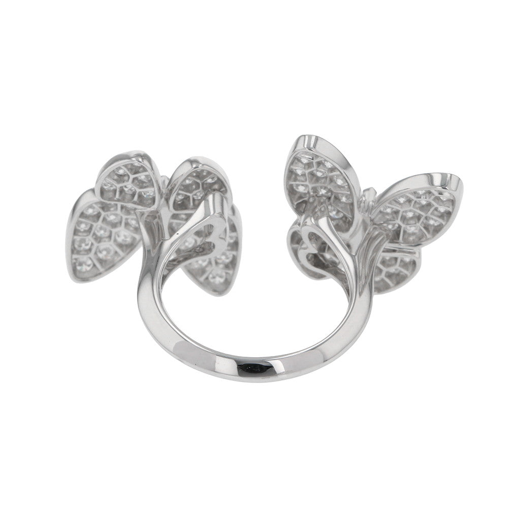 Van Cleef & Arpels De Papillon Entree Les Doors Ring Size 50/#10VCARO61900 18K White Gold