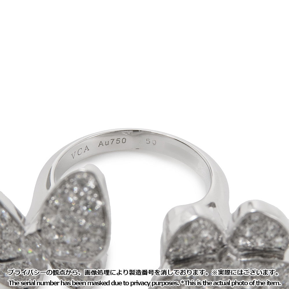 Van Cleef & Arpels De Papillon Entree Les Doors Ring Size 50/#10VCARO61900 18K White Gold