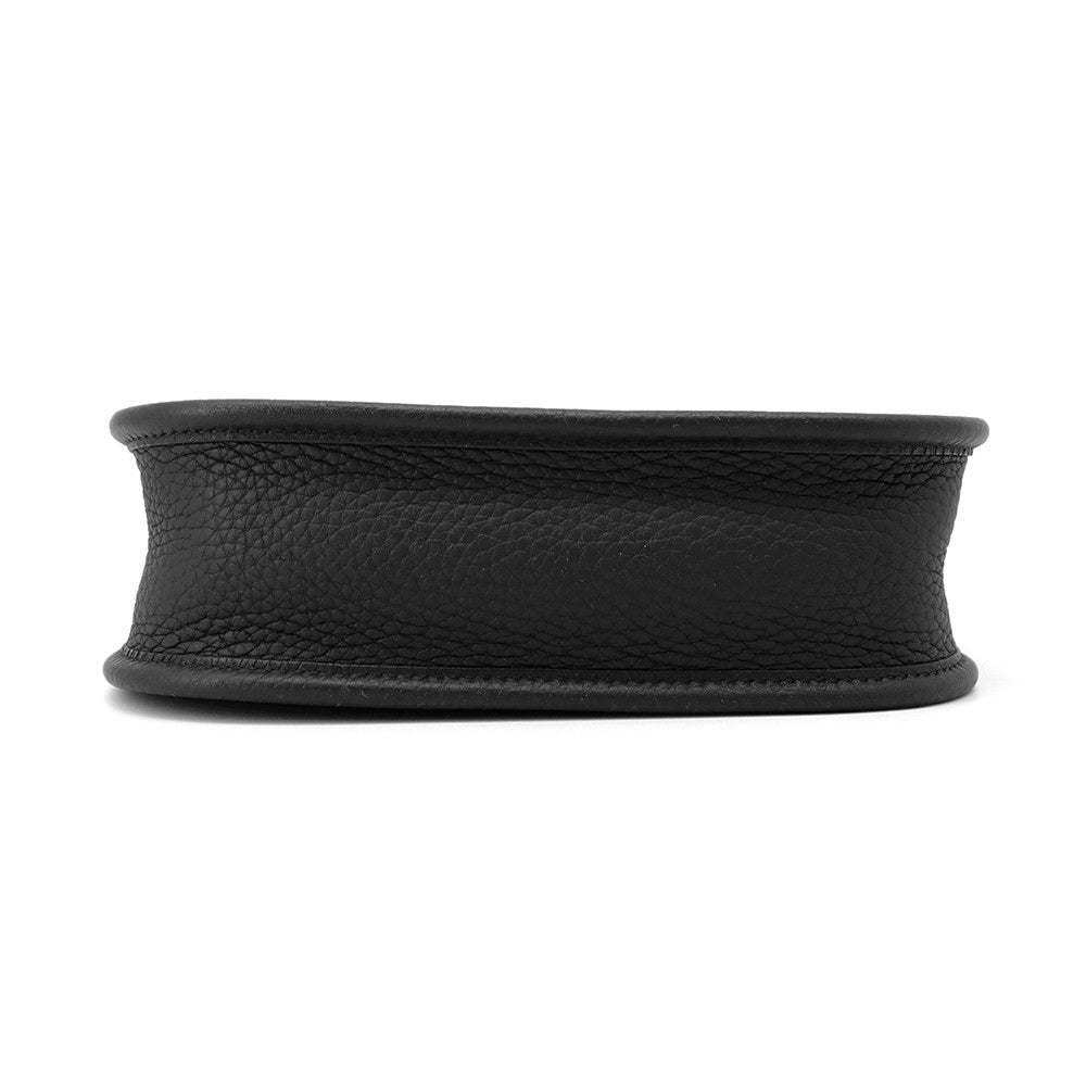 HERMES Evelyne Amazon Sangle Zigzag Long Black/White Taurillon Clemence Size TPM