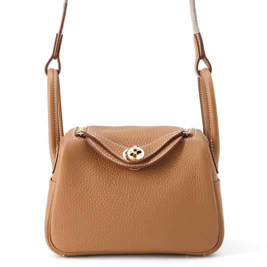 HERMES Lindy Gold Taurillon Clemence Size Mini