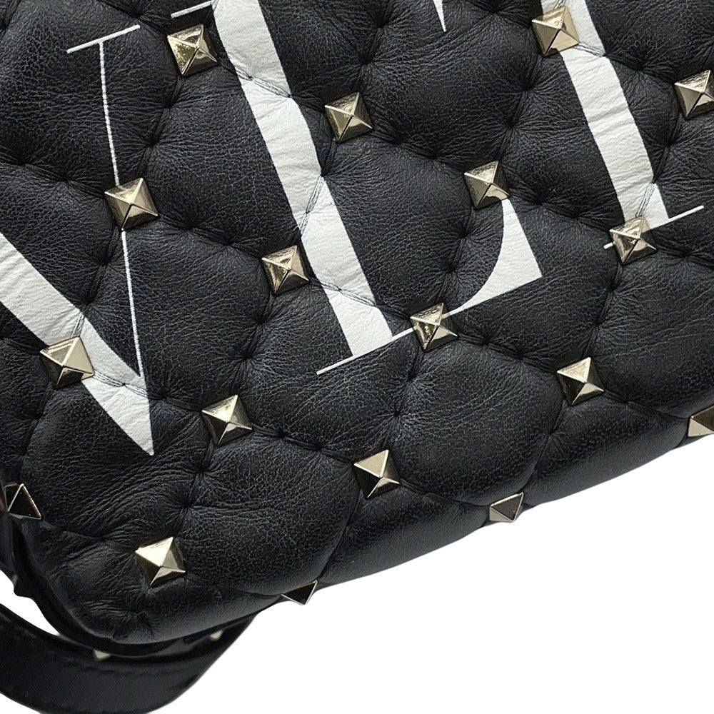 Valentino Garavani Rock Studded Backpack BlackRW2B0B63XQC Leather