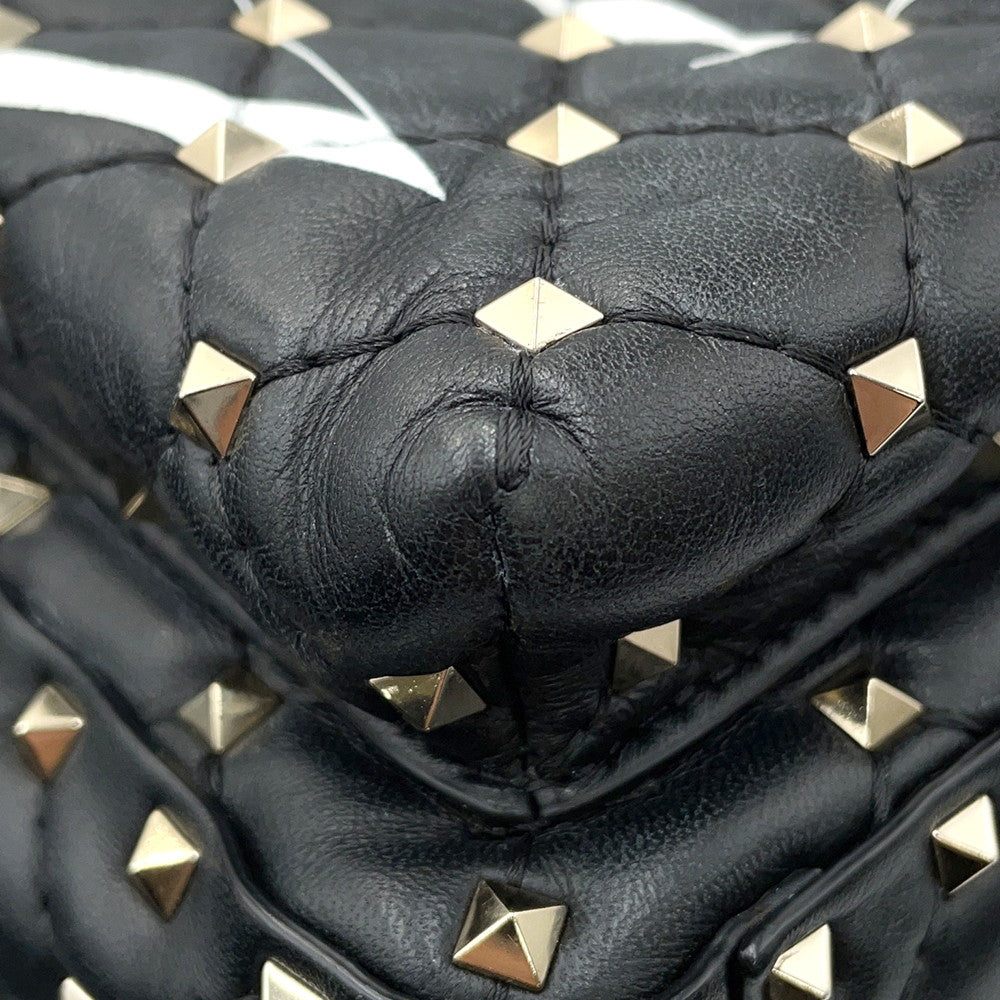 Valentino Garavani Rock Studded Backpack BlackRW2B0B63XQC Leather