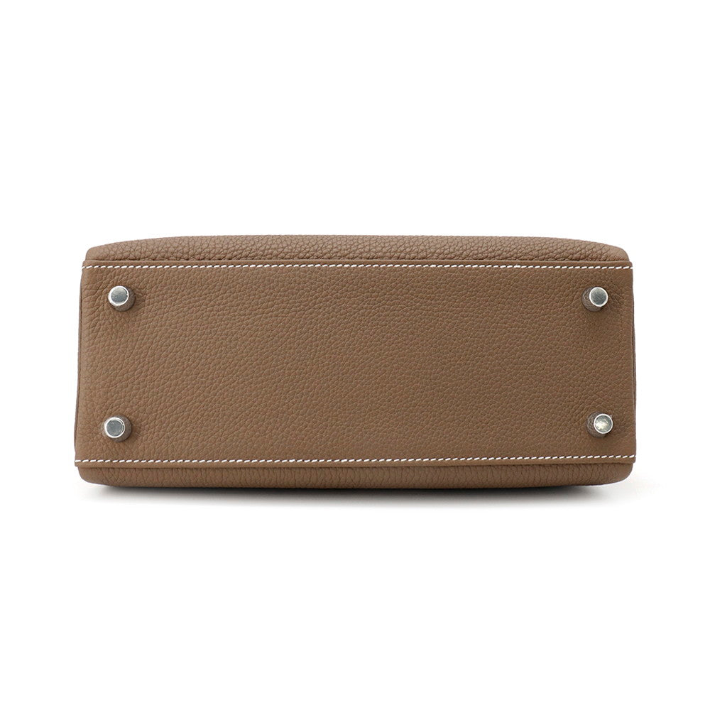 HERMES Kelly Retourne Etoupe Togo Leather Size 25