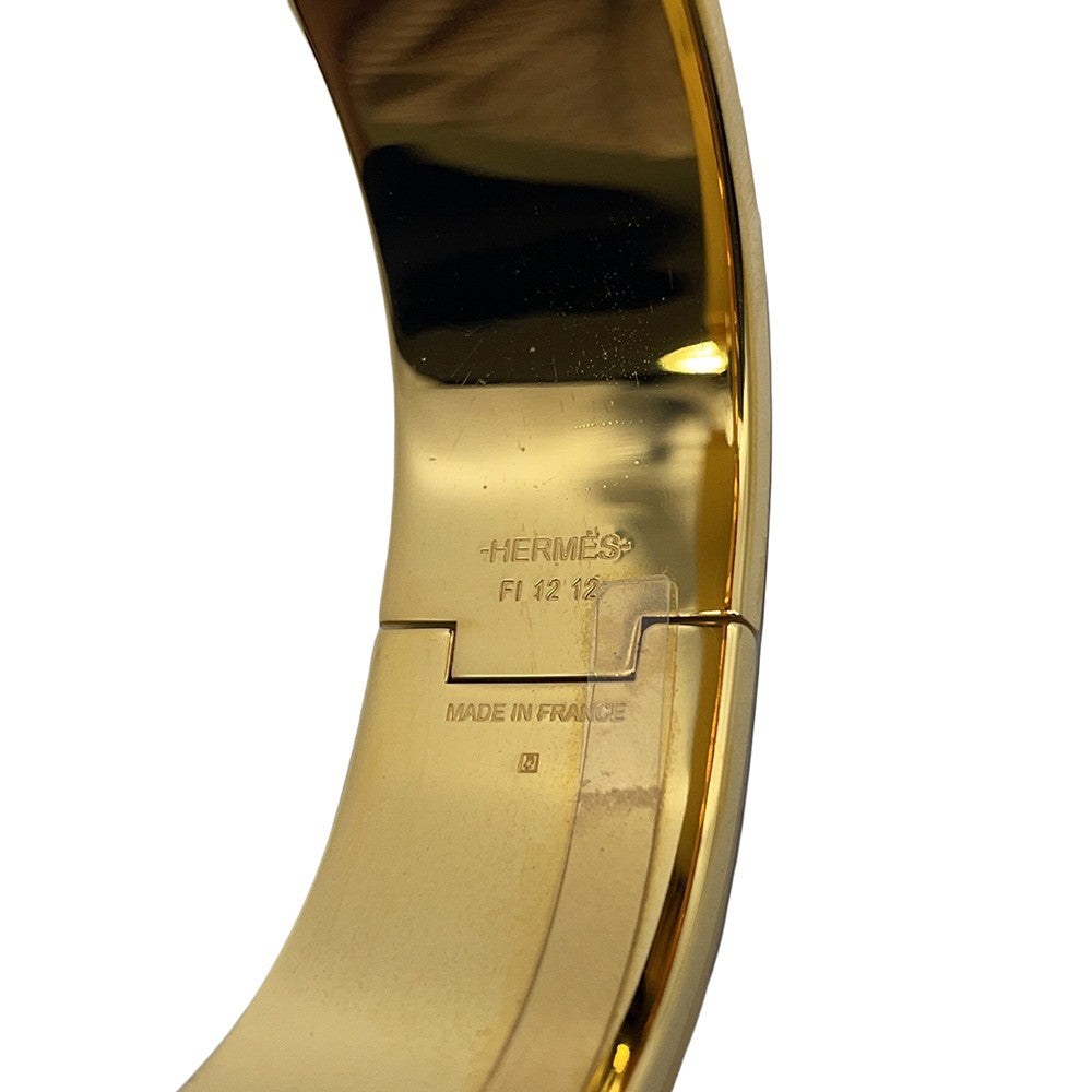 HERMES Clic Crack H Lantern Balloon Size PM White/Multicolor Patent Leather Metal