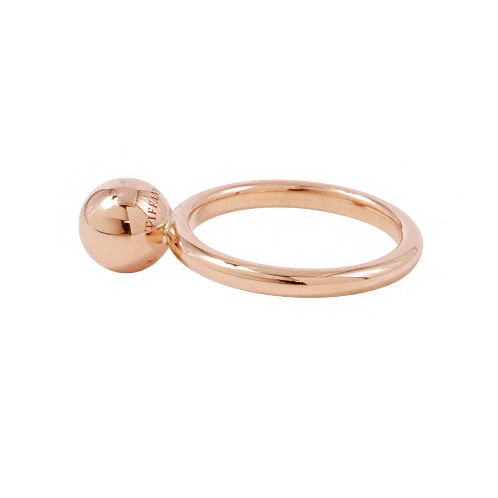TIFFANY&Co. Hardware ball Ring Size #11 18K Pink Gold