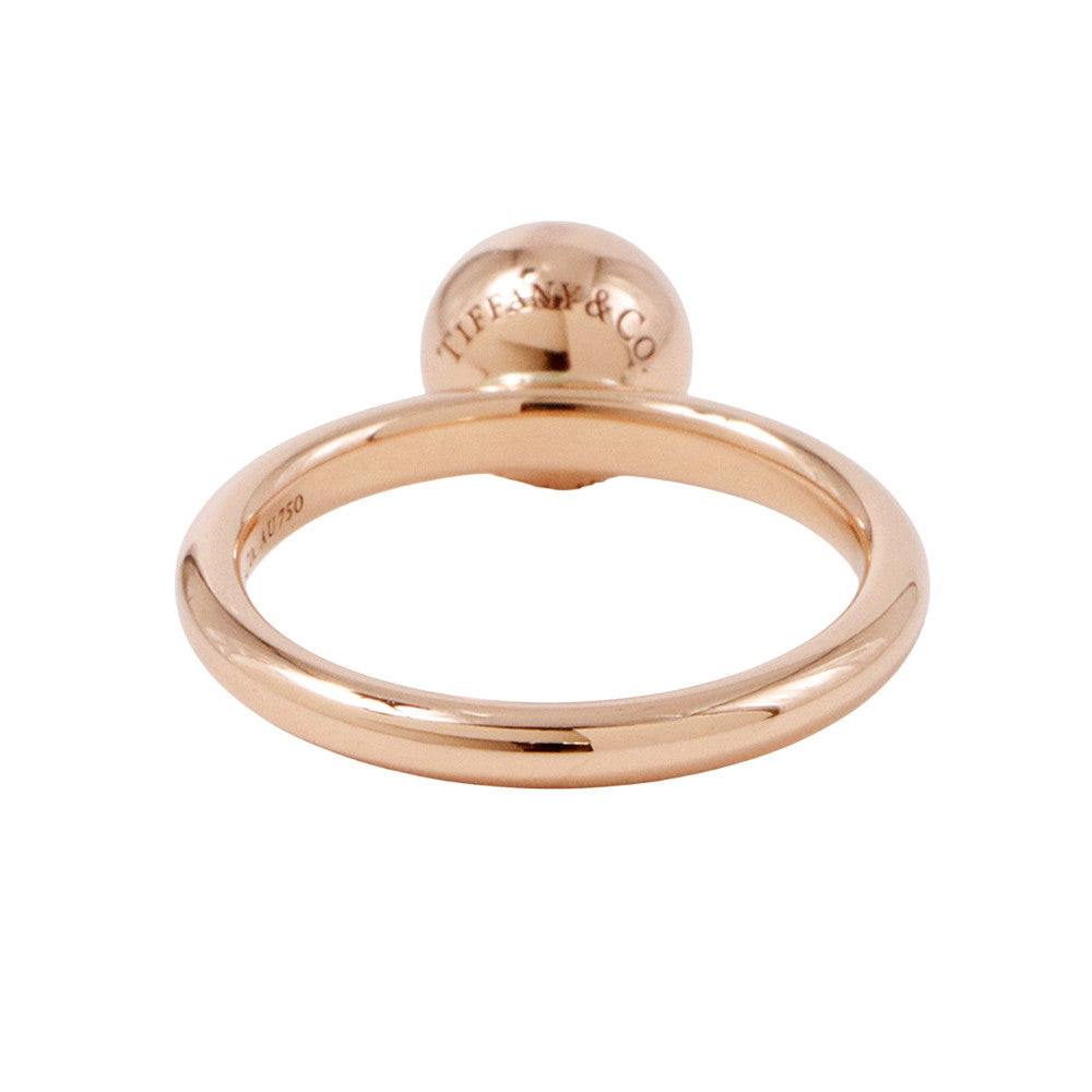 TIFFANY&Co. Hardware ball Ring Size #11 18K Pink Gold
