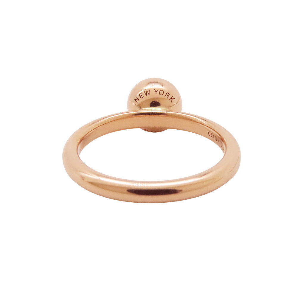 TIFFANY&Co. Hardware ball Ring Size #11 18K Pink Gold