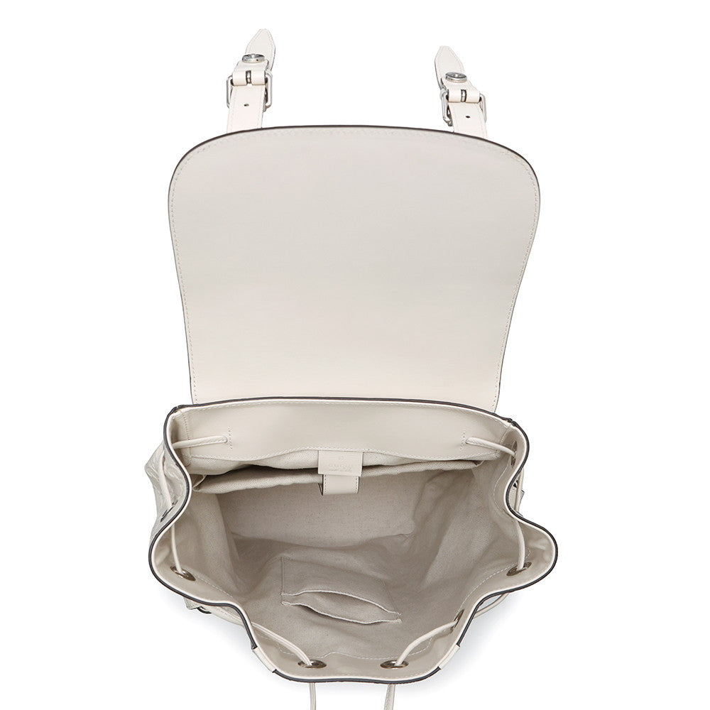 GUCCI GG Embossed Backpack White625770 Leather