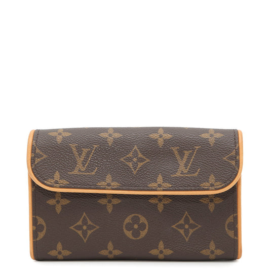 LOUIS VUITTON Pochette Florentine BrownM51855 Monogram Size XS