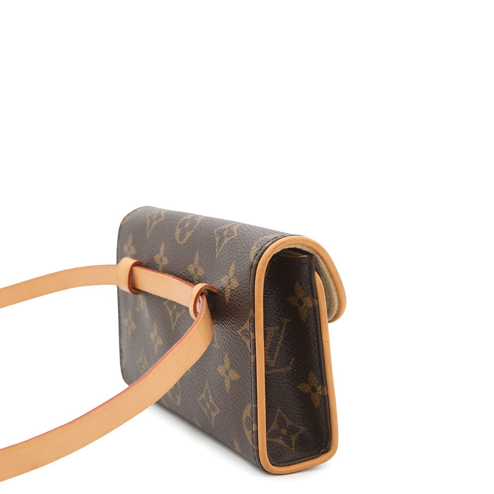 LOUIS VUITTON Pochette Florentine BrownM51855 Monogram Size XS