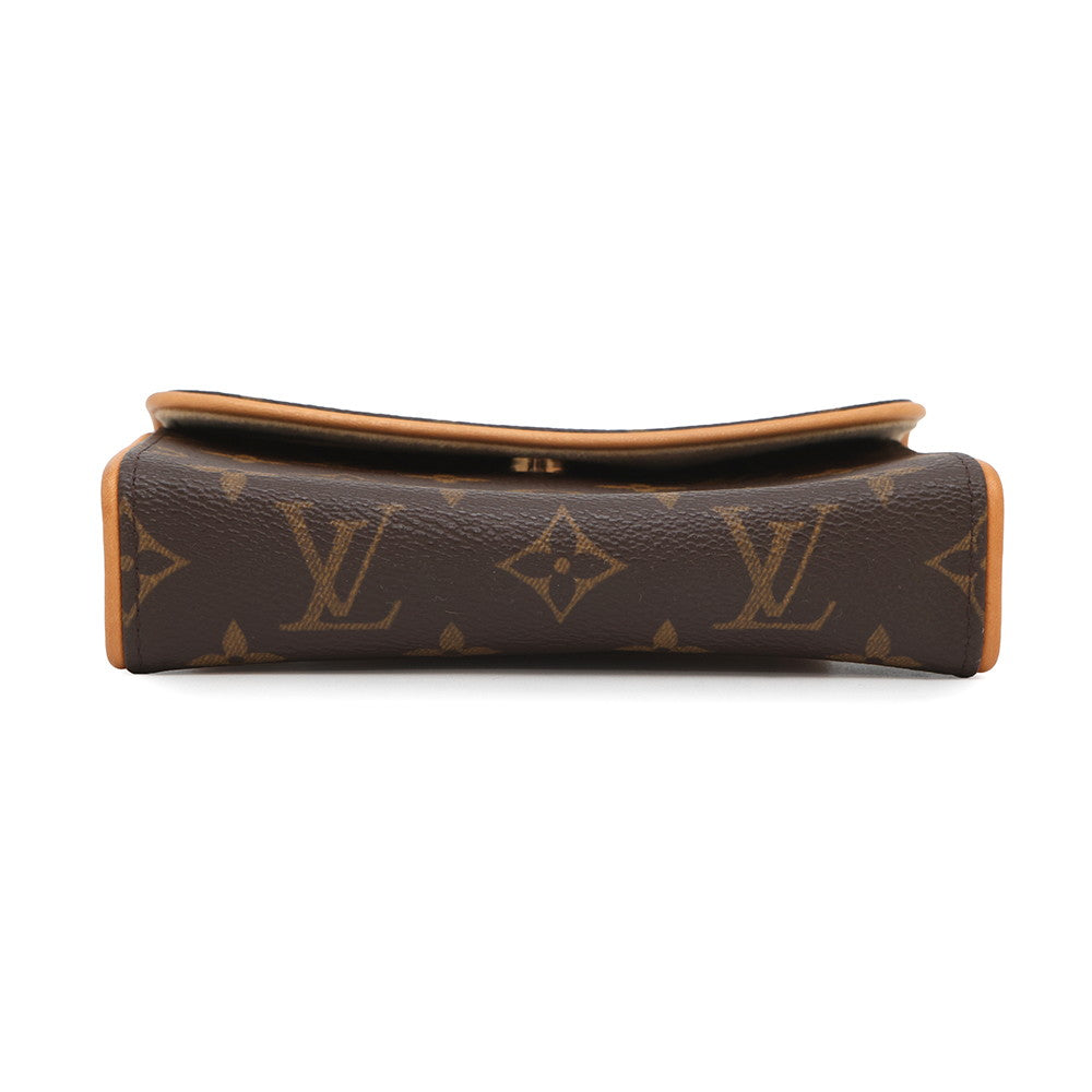 LOUIS VUITTON Pochette Florentine BrownM51855 Monogram Size XS