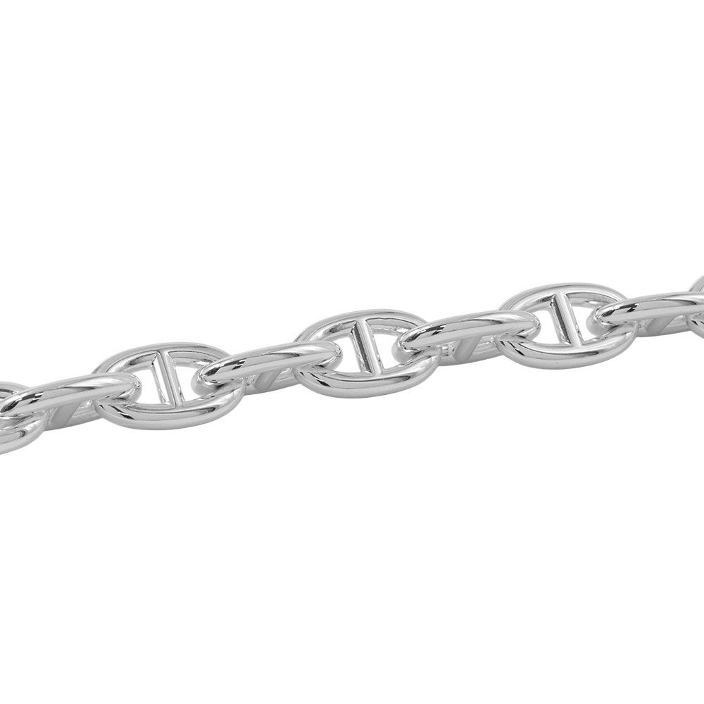 HERMES Chaine d'Ancre Bracelet 9 frames Size TGM Silver SV925
